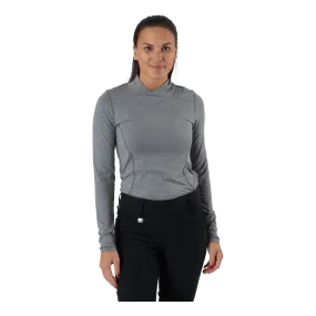 Agnes Ls Mock Neck Granite