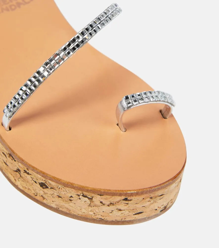 Ancient Greek Sandals Eleftheria leather platform sandals