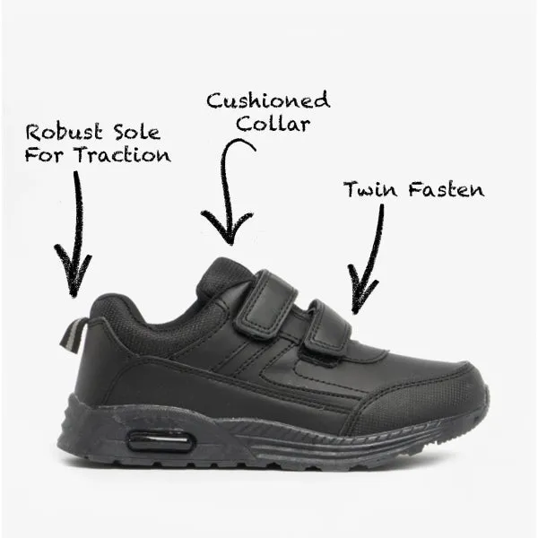 DEK FELIX II Boys School Trainers Black