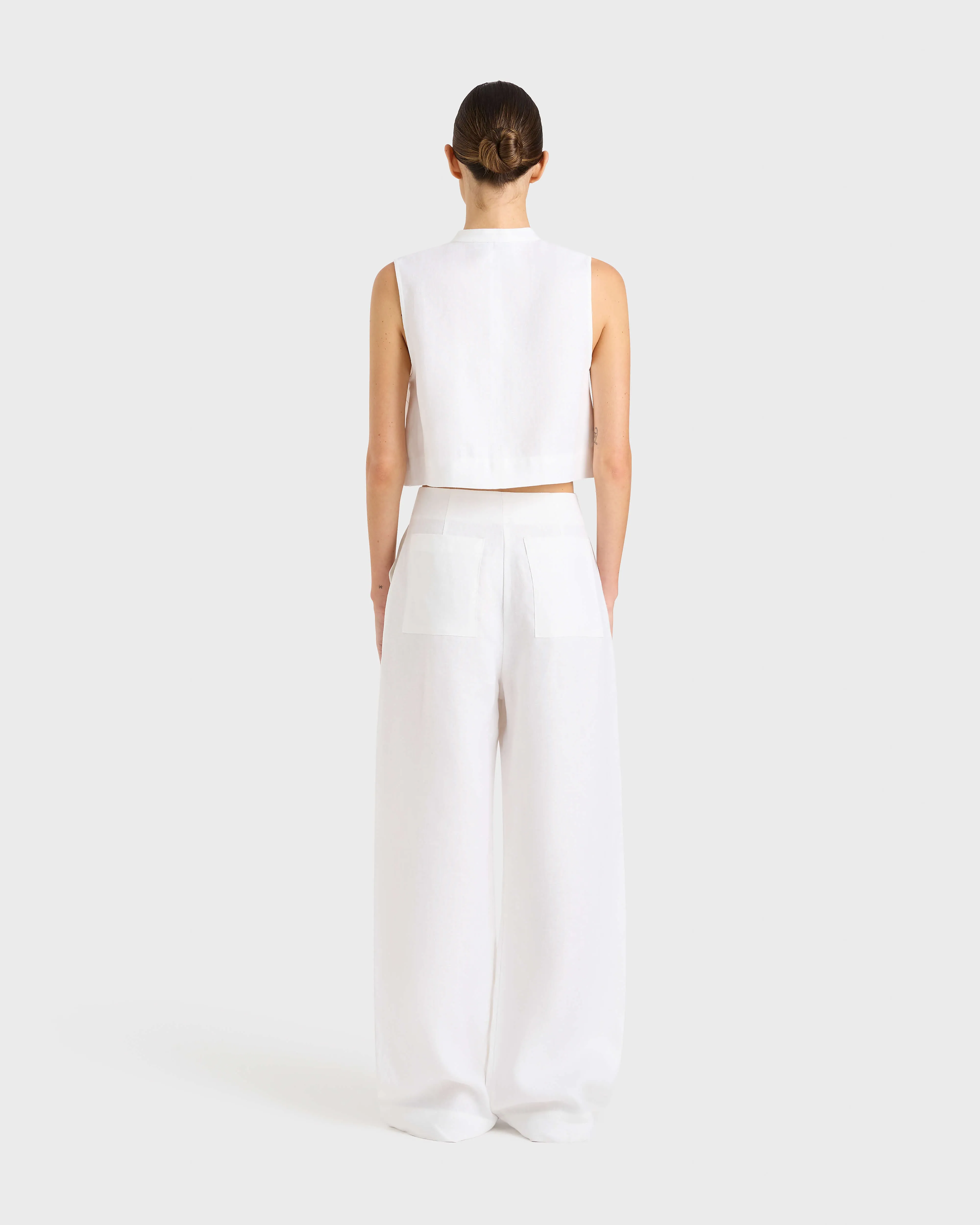 DELPHI ORGANIC LINEN TAILORED PANT