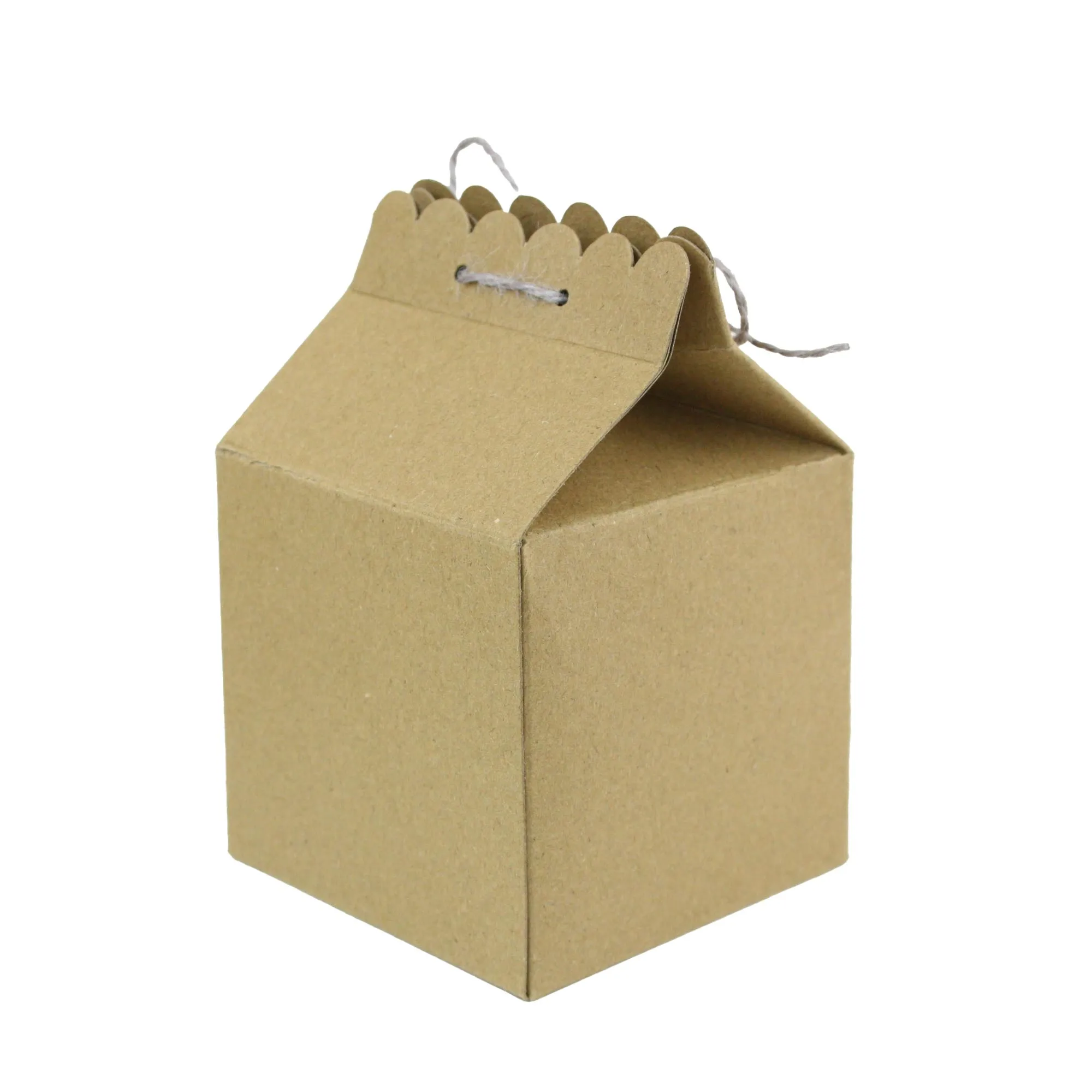 Kraft Gift Box with Clear Window and Twine Closure Pack of 3