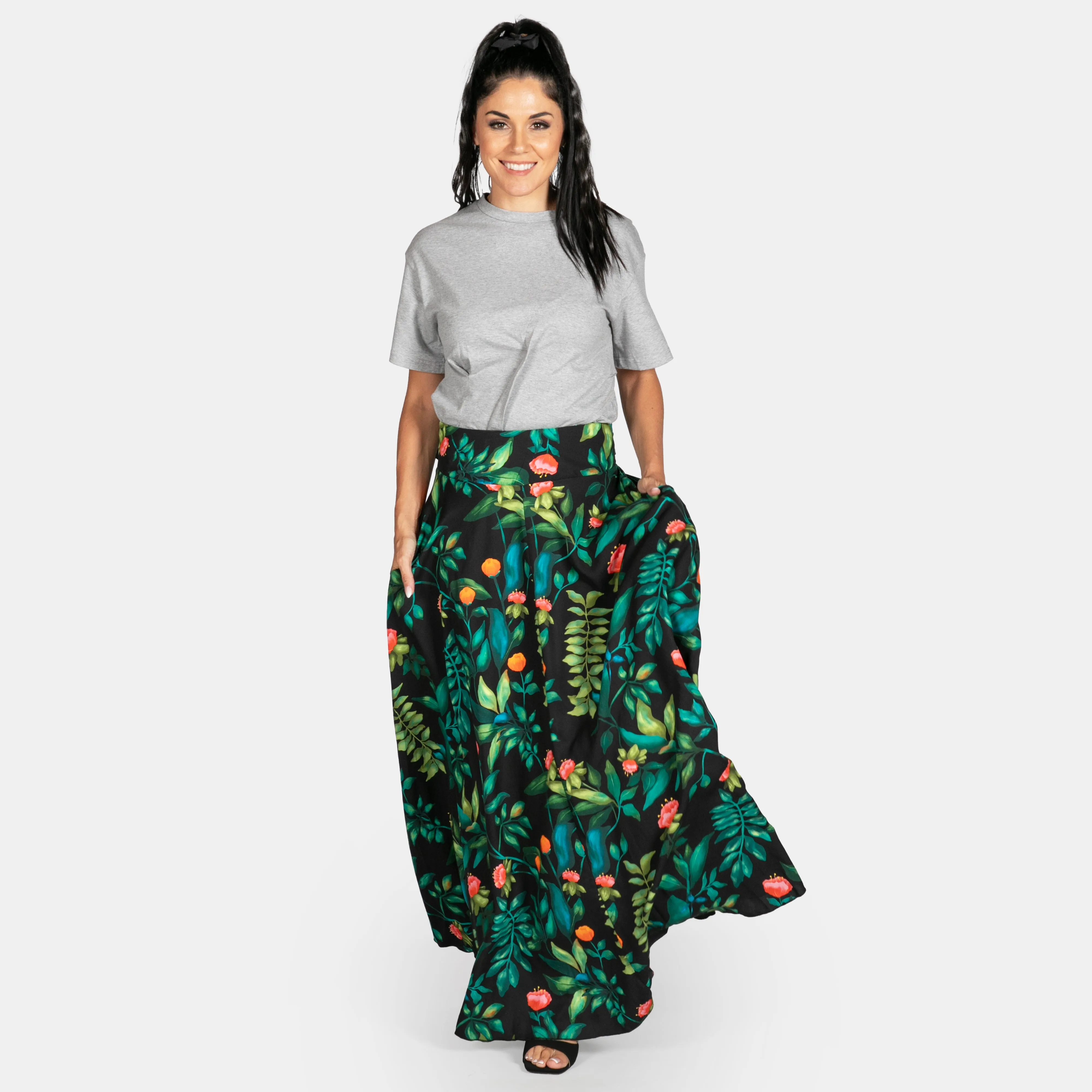Ladies Reflection Floral Long Skirt