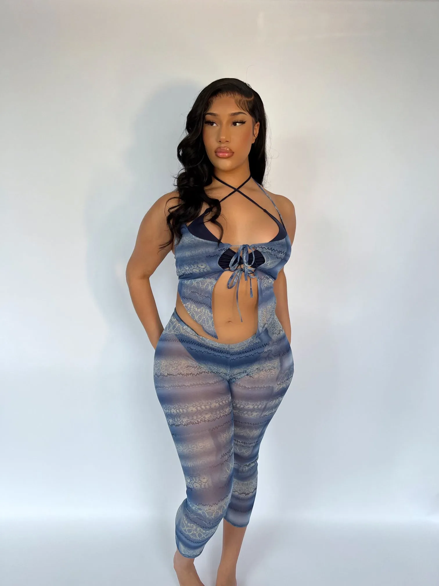 Moonchild Vintage Mesh Top (Handmade Collection)