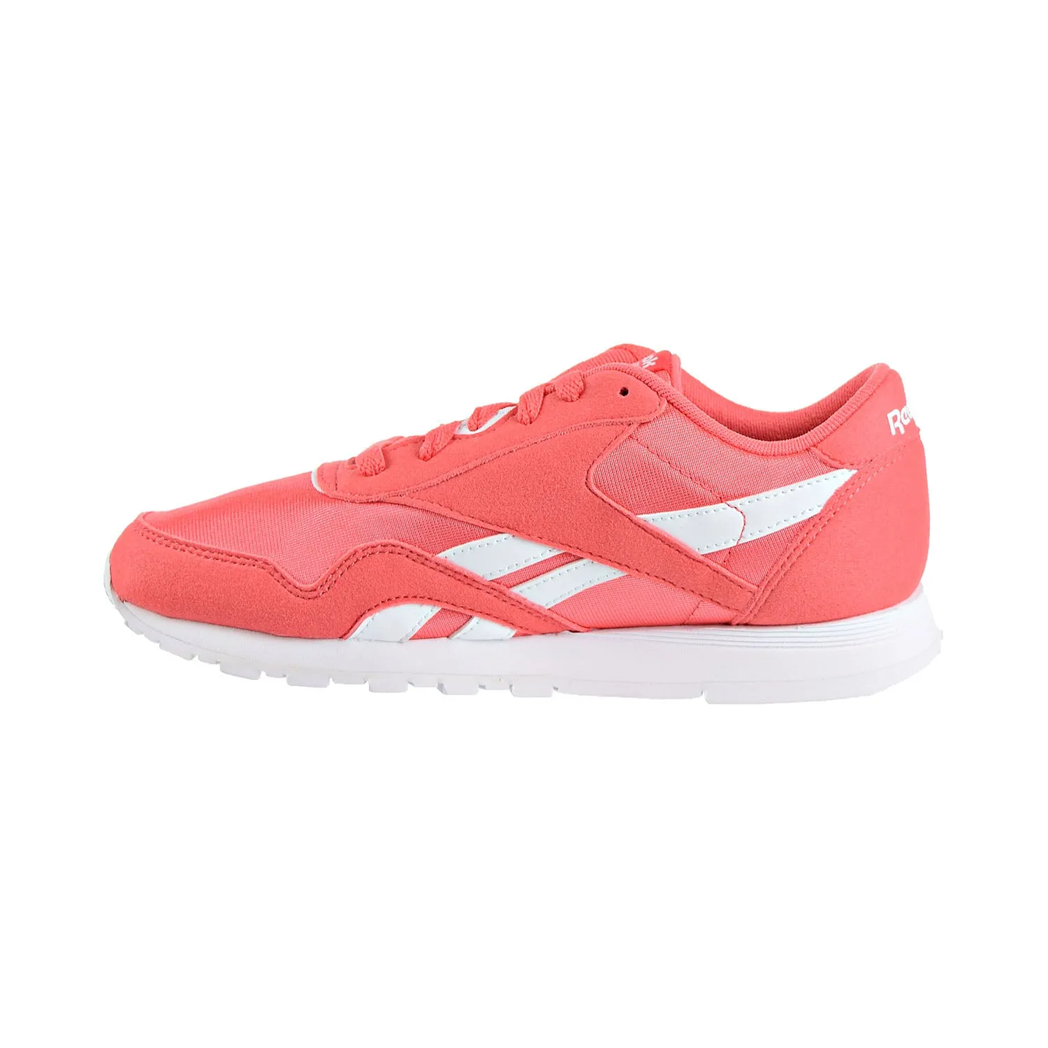 Reebok Classic Nylon Big Kids Shoes Bright Rose/White