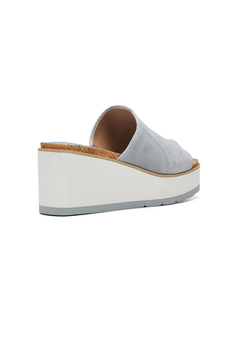 Rysa Wedge Sandals - Denim