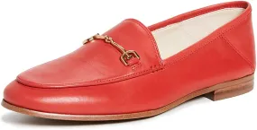 Sam Edelman Loraine Bright Red Classic Almond Pointed Open Toe Slip On Loafer