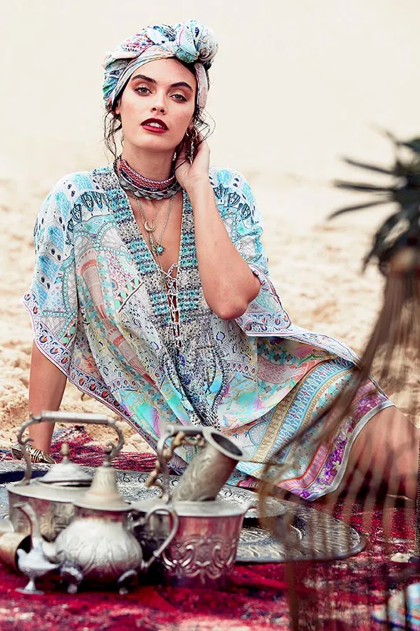 SHORT LACE UP KAFTAN MY DUBAI DREAM