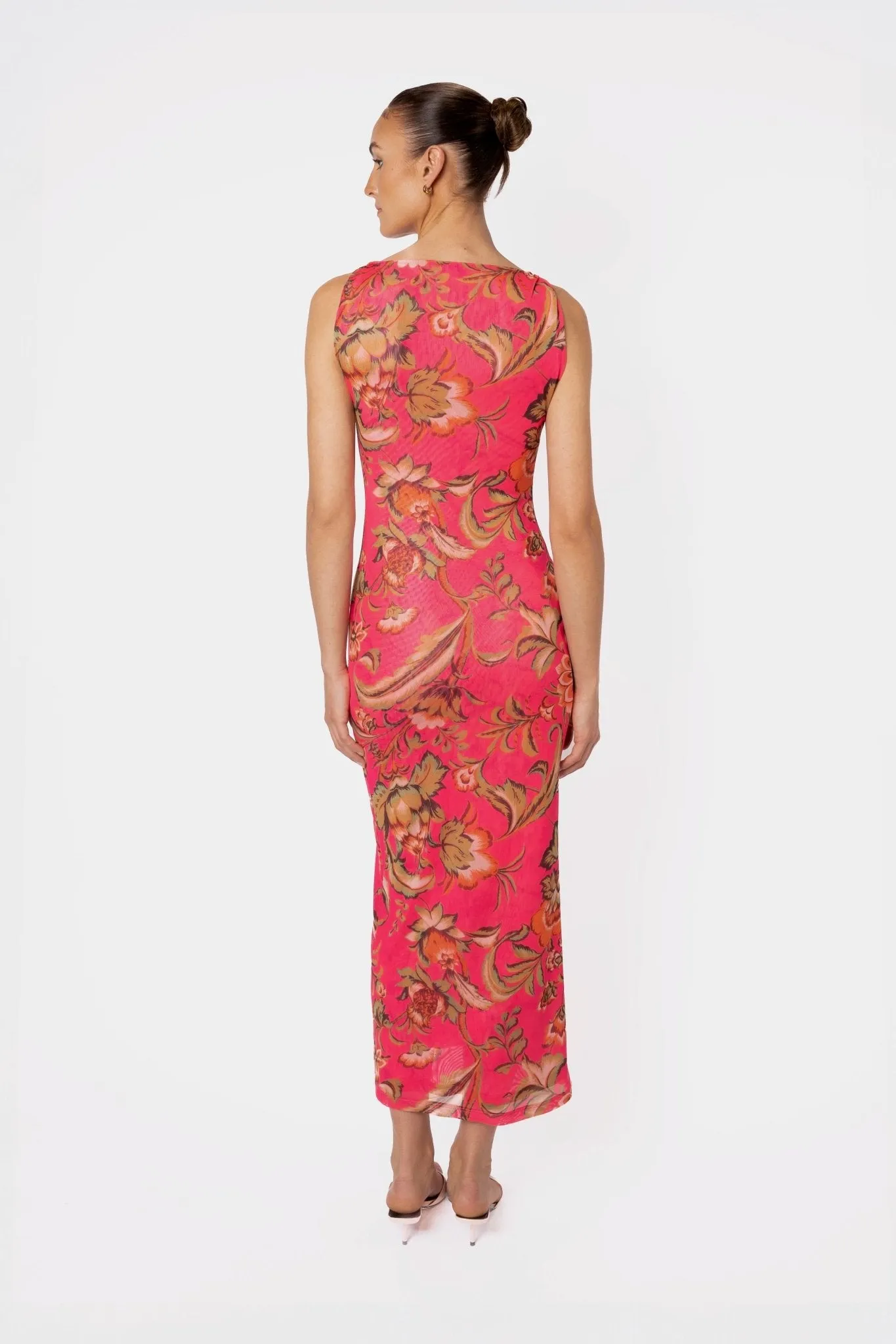 TORTO TANK DRESS - PINK PARROT