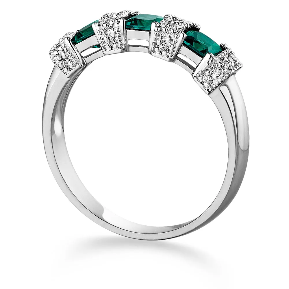 Tru-Emerald Frozen Parfait Ring