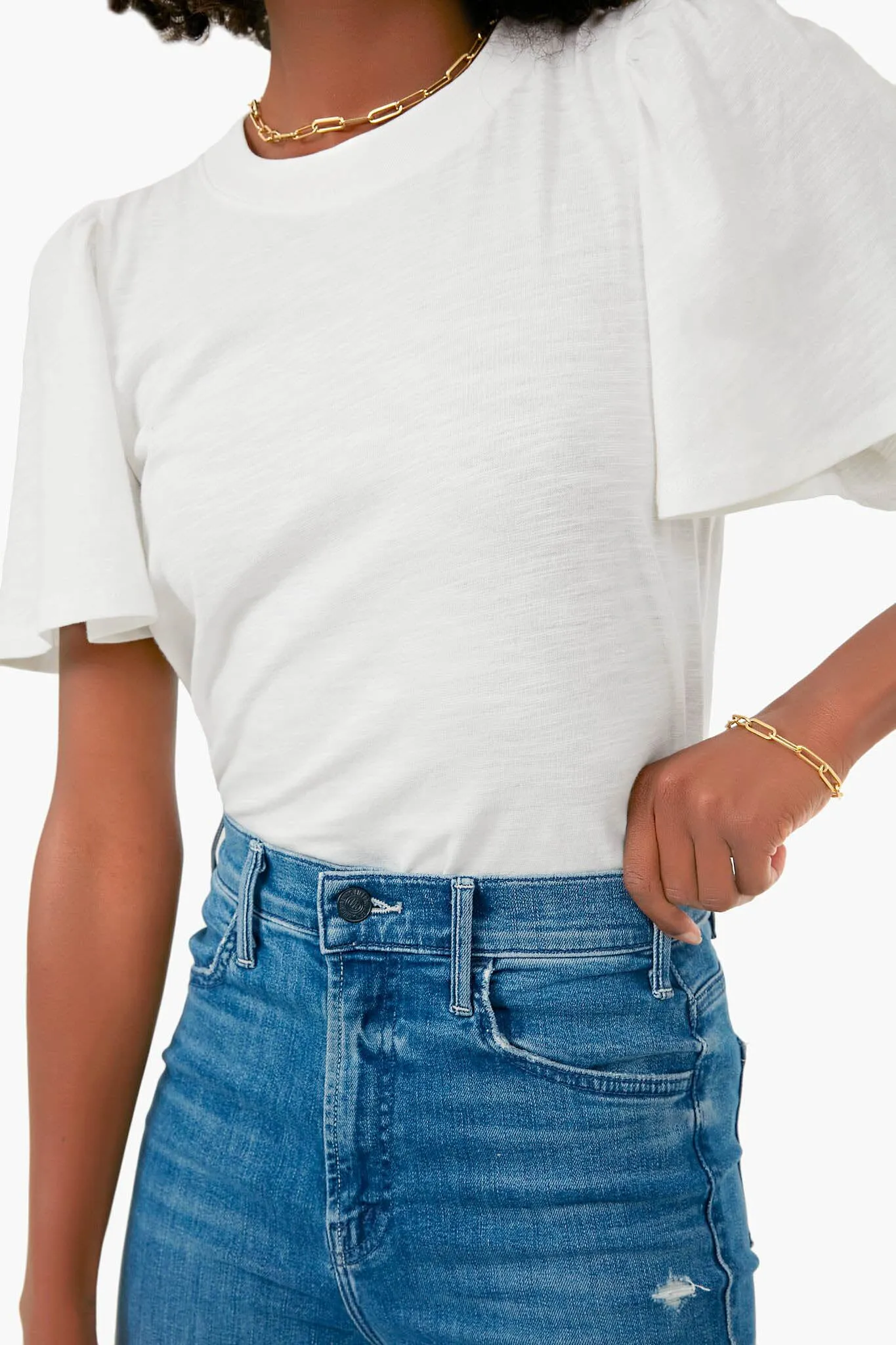 White Tommy Short Sleeve Crewneck