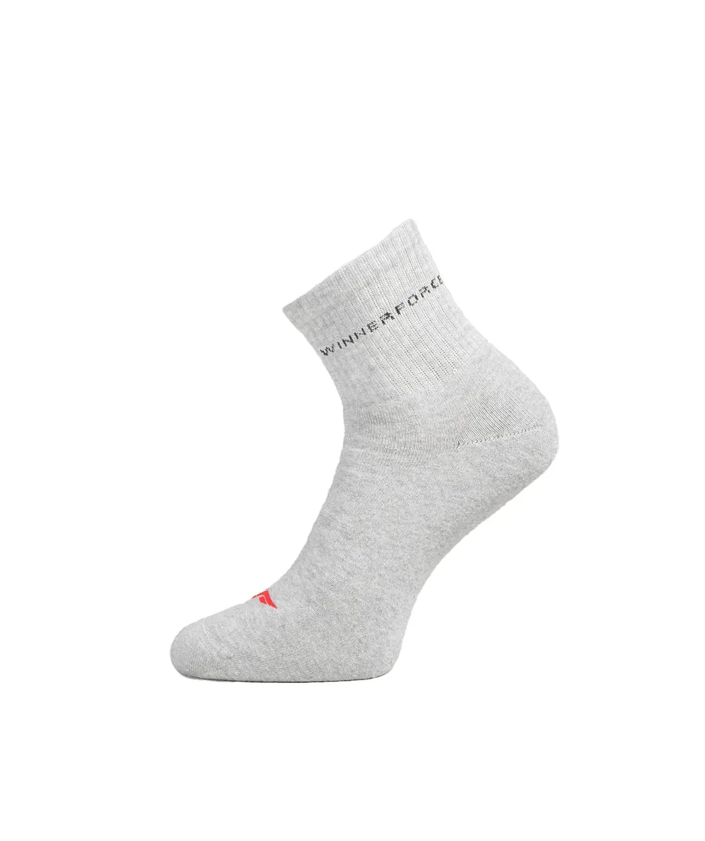 Winnerforce Unisex Smoothy Socks White, Black & Grey -  3 Pairs