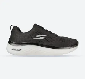 Women's Wide Fit Skechers 124578 GO walk Hyper Burst Trainers - Black/White